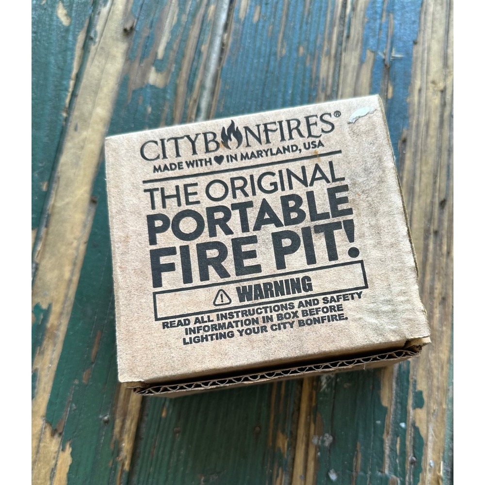 City Bonfires Original Portable Fire Pit Handmade in USA Outdoor Mini Bonfire